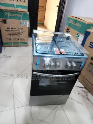 Maxi 4-Burner Inox Gas Cooker and Oven 50x50