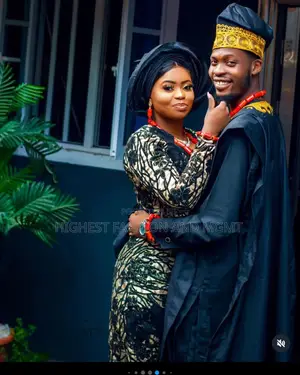 Black Gold Lace Iro and Buba Men Black Agbada With Gold Embroidery