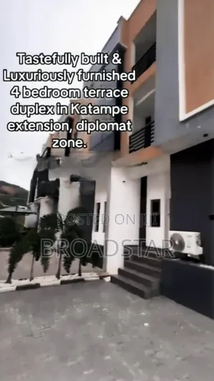Furnished 4bdrm Duplex in Katampe Extension for sale