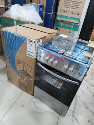 Maxi Freestanding Inox Cooker 4 Burners Plus Oven