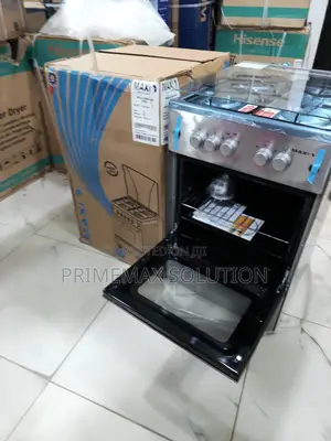 Maxi Stainless Steel 4 Burner Standing Cooker With Oven