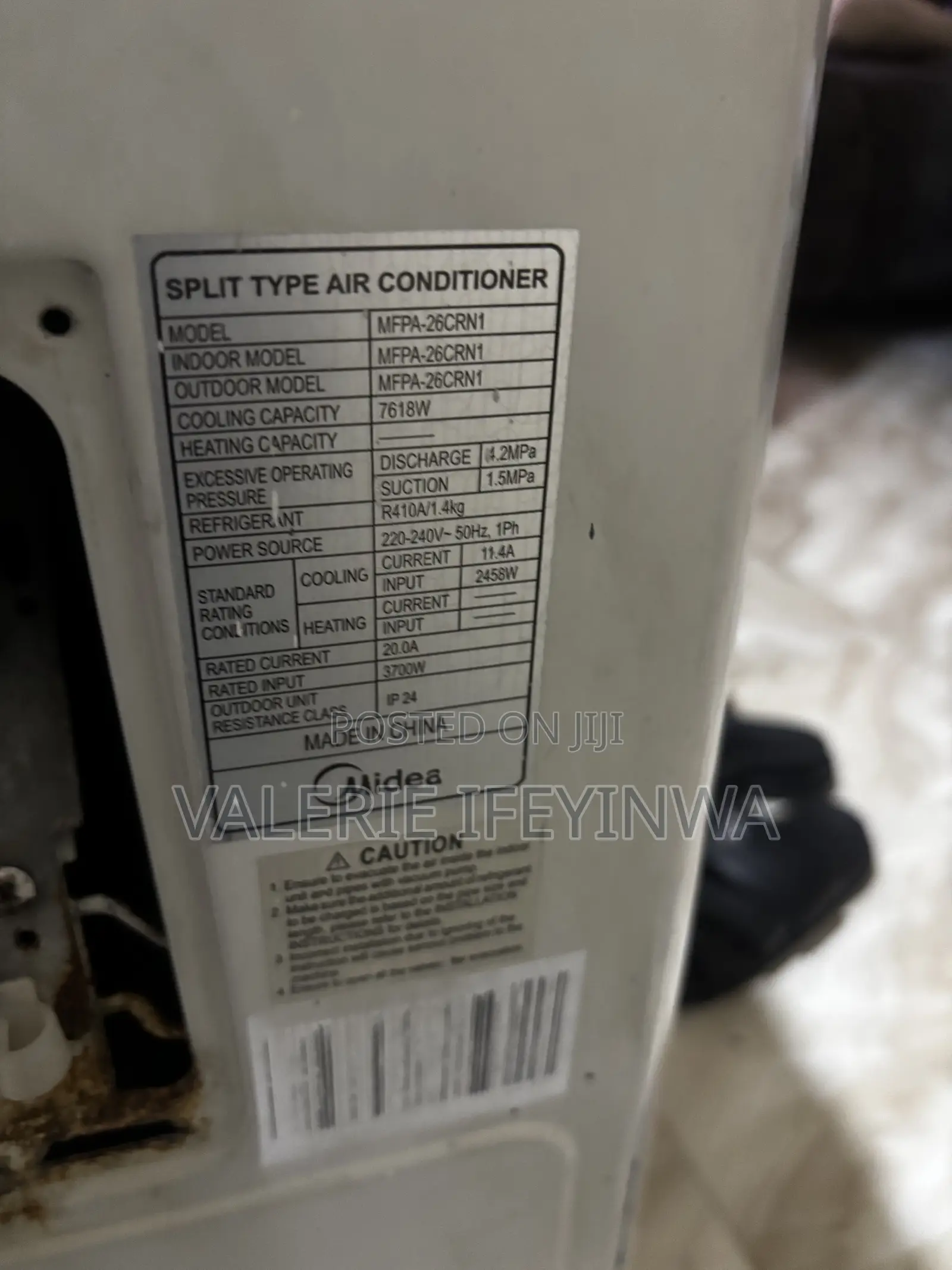 3hp Midea AC