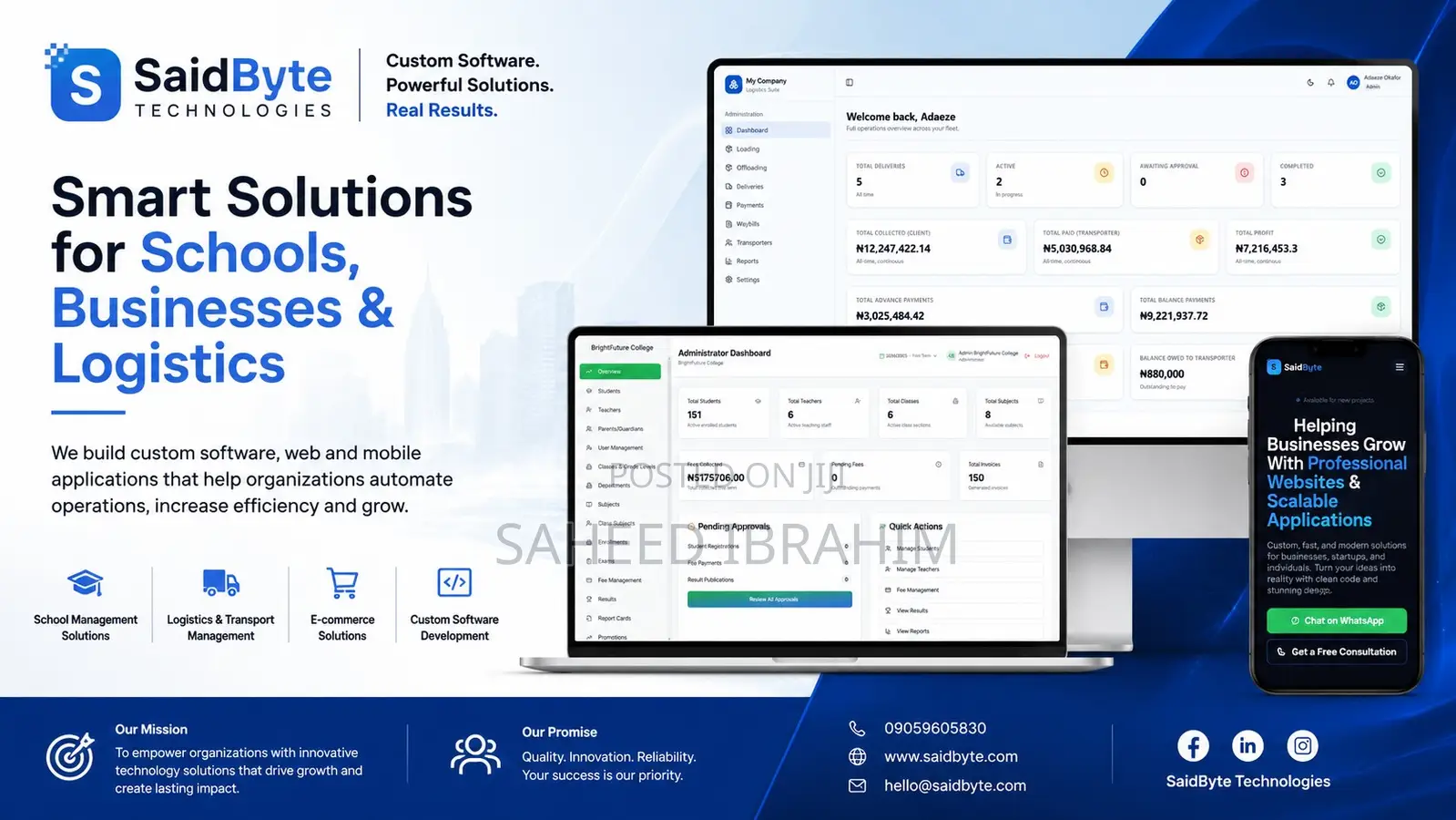Professional Website, Mobile App Custom Software Development