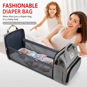 All-in-one Diaper Bag And Baby Bed Backpack With Compartments