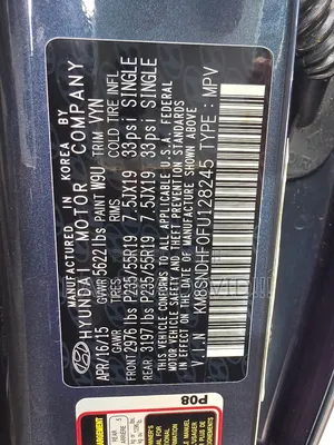 Hyundai Santa Fe 2015 Blue