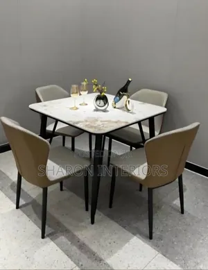 Sintered Stone Square Dining Set
