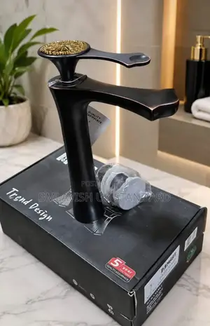 Trend Design Mmaat Black Basin Mixer Tap With 5years Guarantee