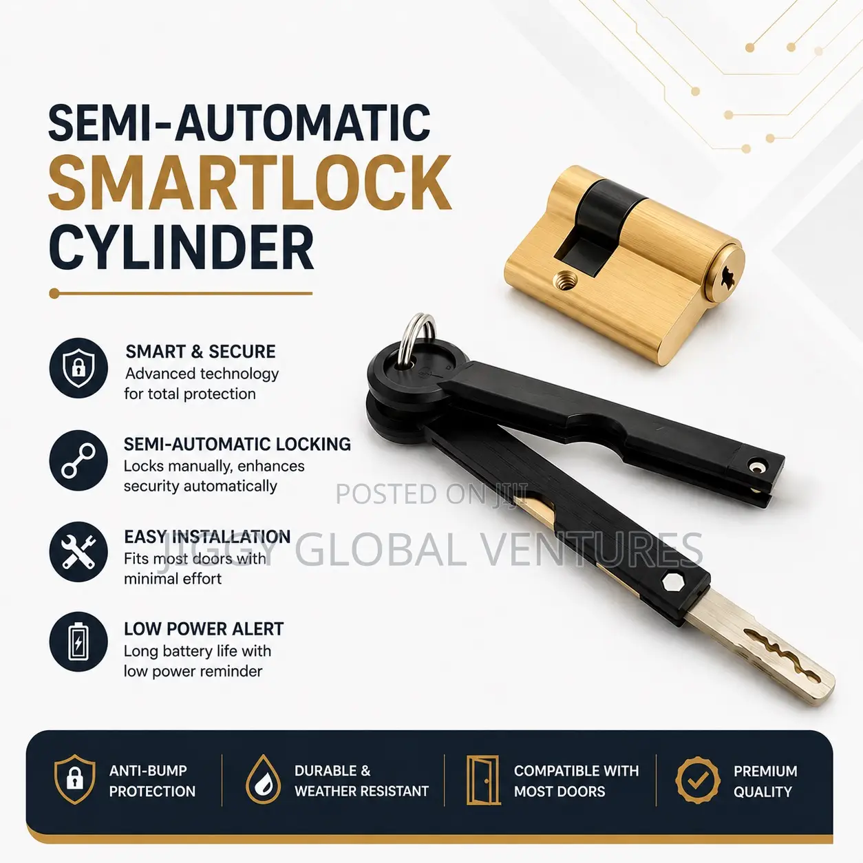 Smartlock Semi-Automatic Cylinder