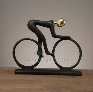 Bicycle Figurine Abstract Home Decor