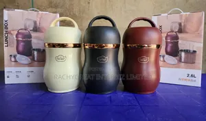 Jintibao 2.6L Vacuum Insulated Food Flask With Carry Handle