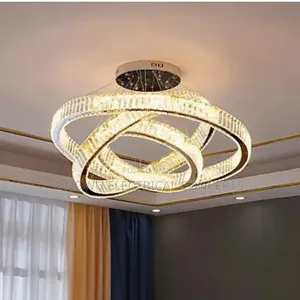  Crystal Led Living Room Chandelier Modern Luxury Lamp Ceiling 110v