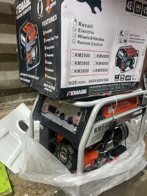 Kemage 58000e2r 5.5kva Remote Control Key Starter Generator