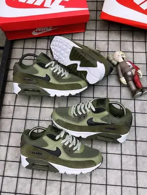 Air Max 90 Men's Casual Running Sneakers – Olive Green