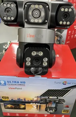 Latest Triple Lens 4g Solar CCTV Camera – Wireless Outdoor PTZ