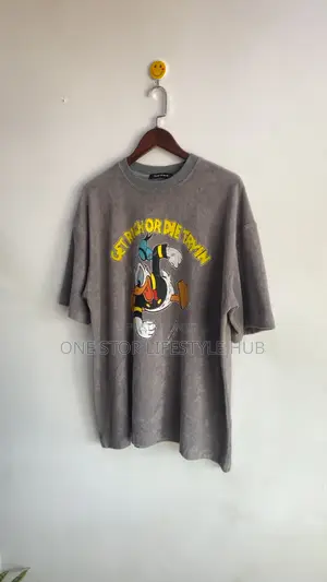 Vintage Wash Oversized Donald Duck Graphic T-Shirt
