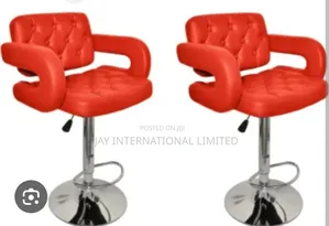 Executive Button Shape Bar Stool With One Year Warranty