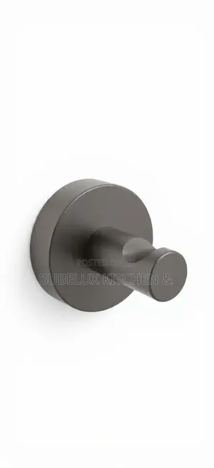 Matte Black Robe Hook | Modern Bathroom Towel Coat Hook