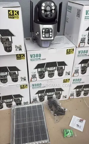 Human Tracking Solar Powered CCTV Camera 4g Dual Lens V380pro