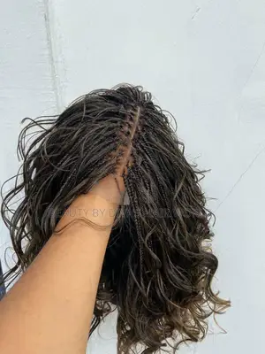 Short French Curls Braided Wig