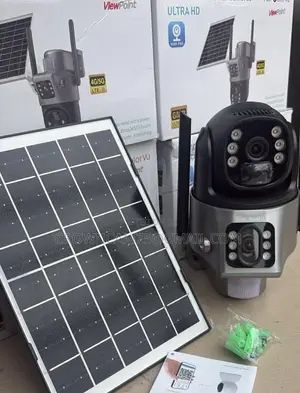 Rotational Solar Powered 4g Sim Card Dual Lens Auto-Tracking CCTV Cam