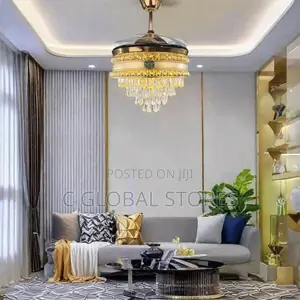 Crystal Fan Chandelier