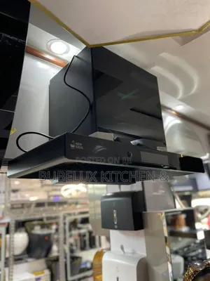 Brand New New Ideal Black Glass Kitchen Hood - Chimney Extractor
