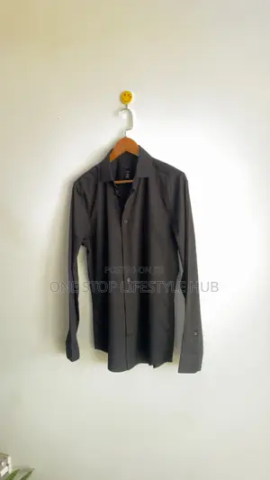 Men's Premium Long-sleeve Corporate/Office Shirt - Black