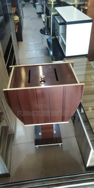 Durable Lockable Wooden Pulpit Offering Box