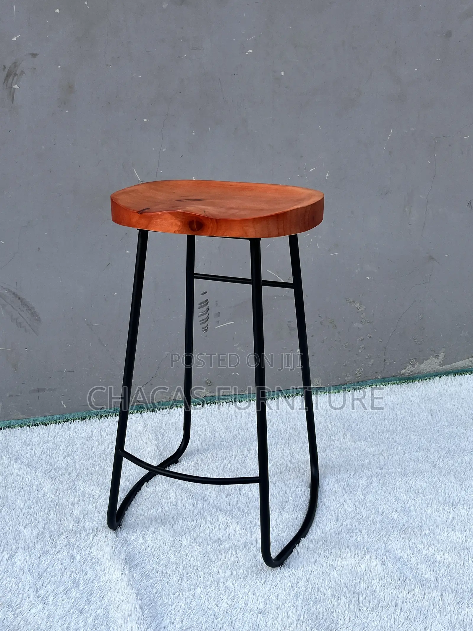 Premium Solid Wood Ergonomic Bar Stool - Brand New