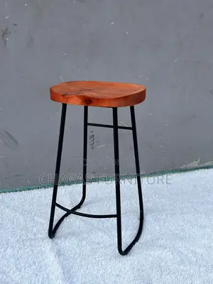 Premium Solid Wood Ergonomic Bar Stool - Brand New