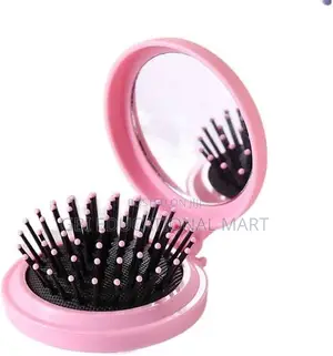 2-in-1 Compact Mirror Folding Hair Brush | Wholesale Price