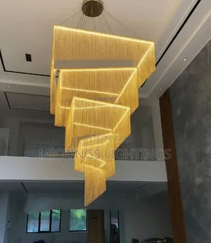 Modern Luxurious Led Square Chandelier by 28