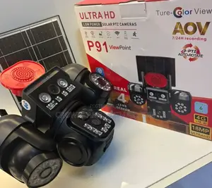 Aov Solar 4g PTZ Security Camera – 4lens Ai Camera With Solar