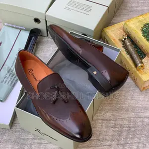 Richwanaz Tassel Wingtip Dress Shoes — Premium Leather | Brand New