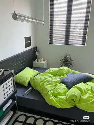 Gray and Line Combination Beddings Set 6x6 With Duvet Set