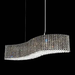 Customized Large Iron With Warm White Crystals 800mm