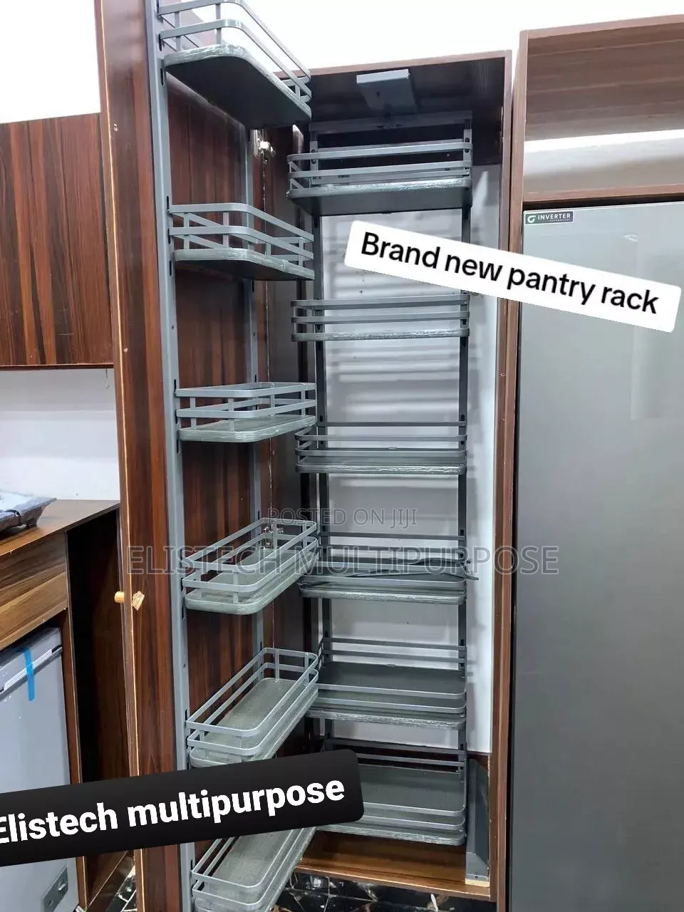 6-Layer Iron Pull-Out Pantry