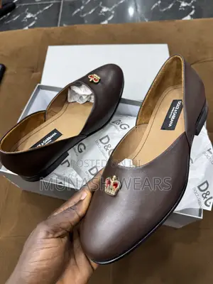 Italian Brown Calfskin Dolce Gabbana Leather Shoes 40-46