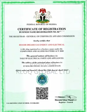 Cac Registration For Business Name And Company (Ltd)