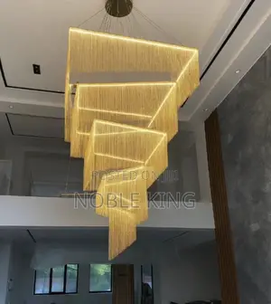 Modern Light Luxury Led Pendant Lamp, Long Stairwell Hanging Light