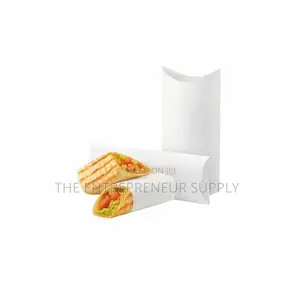 Paper Shawarma Packaging Wrap Pillow Box | Food Packaging (500pcs)