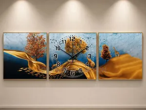 3-in-1 Decorative Wall Clock Modern Home Living Room Decor