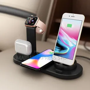 4 in 1 Wireless Charging Dock Designed to Charge Multiple Devices