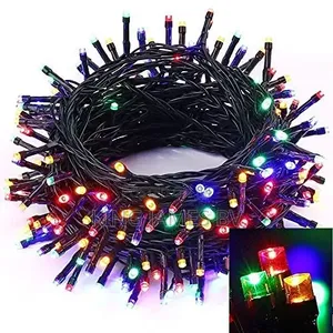 Black Wire Fairy Lights – Modern Festive Decoration