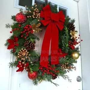 Premium Christmas Wreath – Festive Wall Door Décor