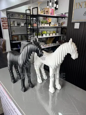 Modern Layered Horse Sculptures