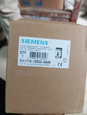 Siemens Breaker 100a 3pole McCb