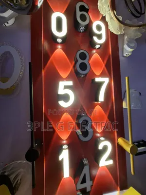 Number 0 to 9 Wall Light