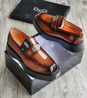 Men’S Premium Patent Leather Chunky Loafers