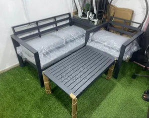 Exotic Cushion Chair Set, 4 Seater Aluminum.